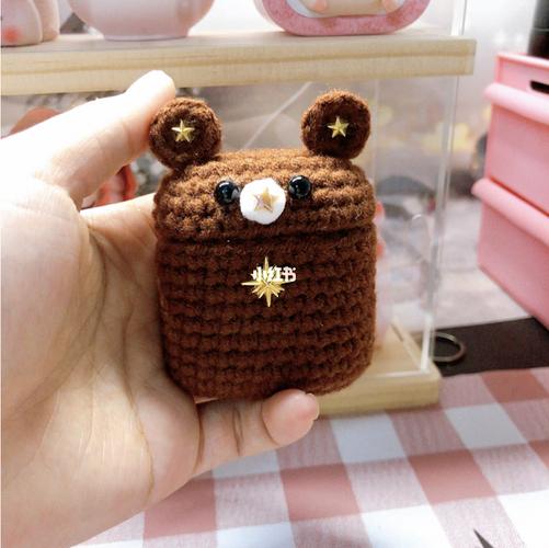 钩织耳机套_钩织_耳机套_小白熊怎么样_蓝牙耳机_编织