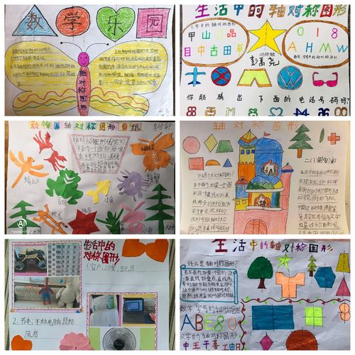 我们将有关对称图形的知识进行梳理,做成精美的数学小报.