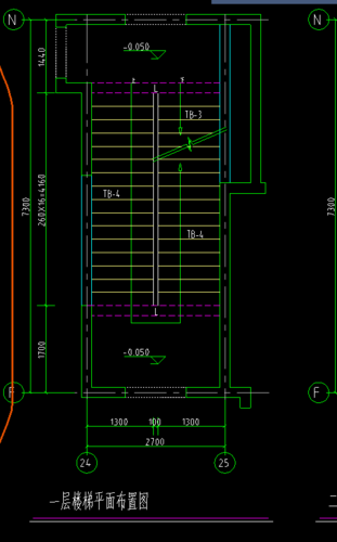 山西土建,问题:请教这个楼梯是用两个单跑的设置吗?