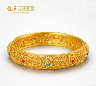 越王古法黄金——花丝多宝手镯
