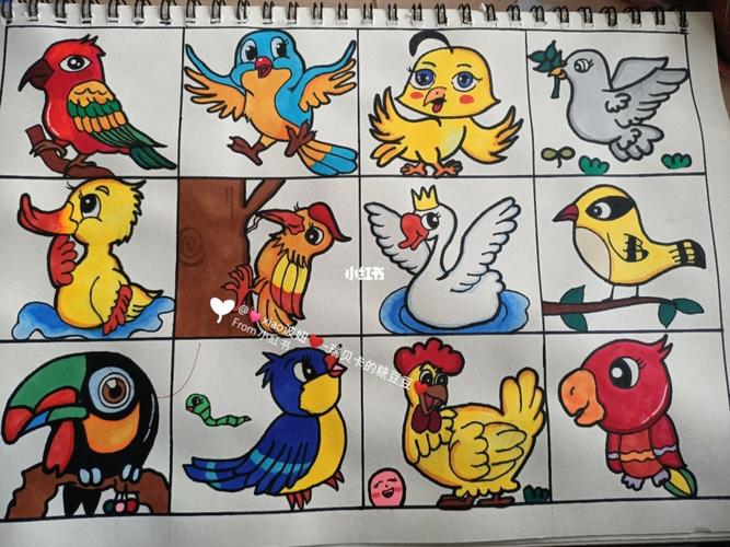 飞禽类简笔画_简笔画_人文_绘画