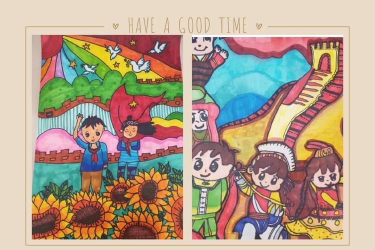 我和祖国共成长 争做小小追梦人——枣师附小儿童画社团作品展