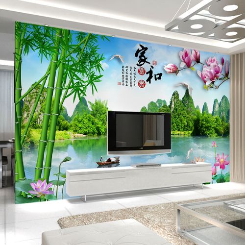 3d电视背景墙纸客厅卧室无纺布壁纸影视墙无缝墙布5d立体凹凸壁画视频