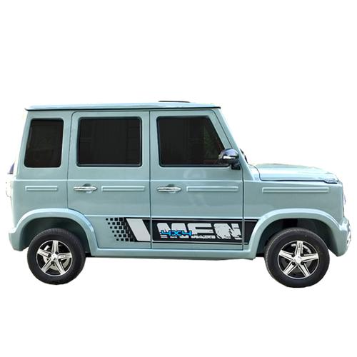 成人油电两用铁壳电动四轮车家用代步车奔驰款越野汽车成人新能源视频