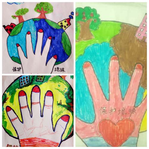 龙潭实验学校 幼大二班 我是环保小卫士 爱护地球绘画篇