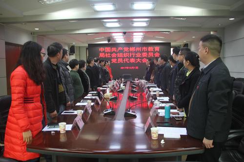 教育系统社会组织行业委员会党员代表大会召开选举产生党委班子