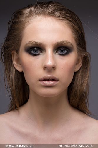 美女模特人物妆容特写摄影高清原片