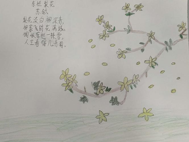 东栏梨花 梨花淡白柳深青, 柳絮飞时花满城.