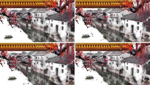 江南水乡的美景视频_1920x1080_高清视频素材下载(:)