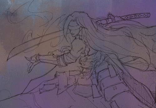 橘右京-修罗 同人|插画|游戏原画|vincent茗皓 - 原创