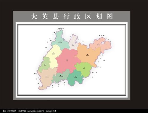 大英县地图cdr素材,绿色动感简洁x展架a
