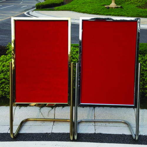 菁鸿不锈钢广告牌jhyb857立式折叠海报架广告立牌展示架迎宾牌户外