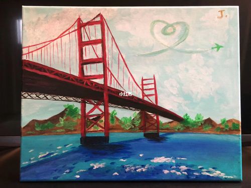 画一座金门大桥_金门大桥_水彩画_文化_绘画