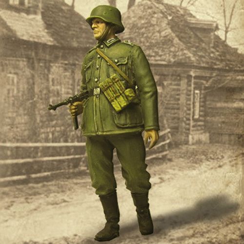 1/35树脂人物兵人模型二战德国士兵包邮gk白模手办军事战争100