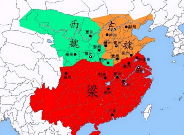 "后三国时期"地图