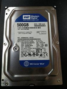 拆机二手机械硬盘wd/西部数据500g蓝盘单盘片7200转包测试无坏道