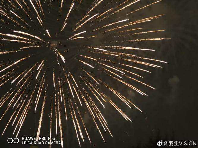 中国航天日长沙橘子洲烟花华为p30pro随手拍华为终端官方微博