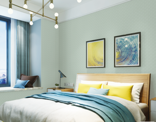 墙布的颜色搭配,不同色彩,不同的效果