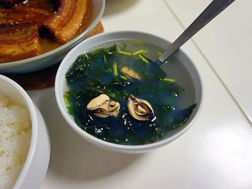 silvia汐雅做的紫菜牡蛎汤