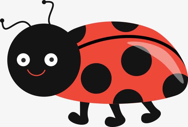 卡通红色七星瓢虫