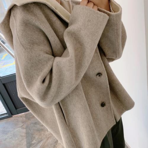 ootd | 出口9693连帽款羊绒大衣实用搭配_羊绒大衣_搭配_穿搭