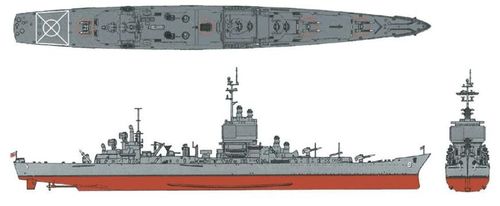 世界第一艘核动力水面舰艇——"长滩"号核动力导弹巡洋舰