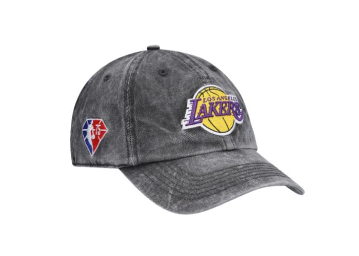 nba洛杉矶湖人队75周年选秀帽子neweralakers平沿帽棒球帽2021