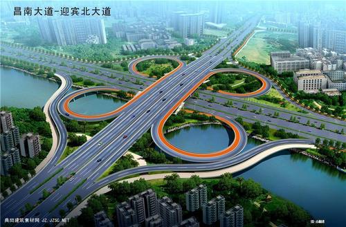 昌南大道-迎宾北大道_10-11_高速互通效果图jpg图片