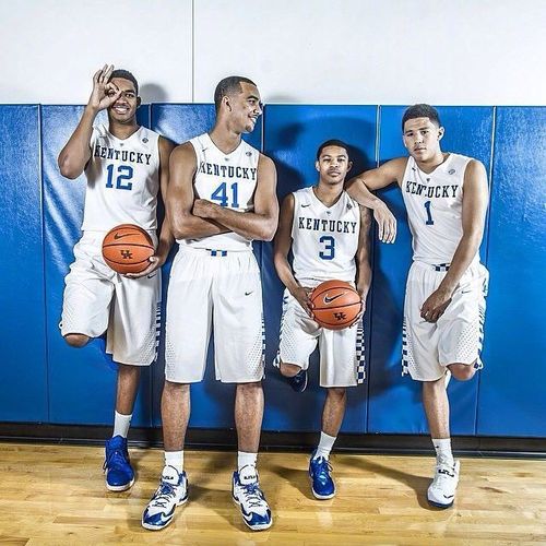 近年来的肯塔基大学阵容!你能认出哪些nba球员?