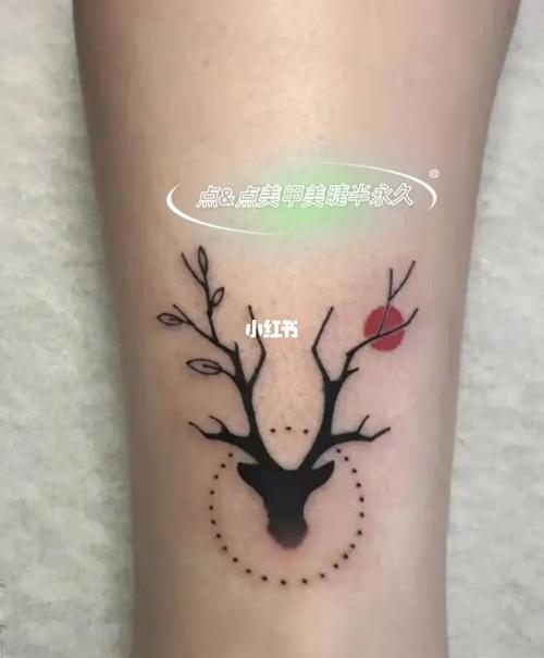 鹿头纹身_纹身_我的纹身分享_美妆_彩妆_彩妆其他