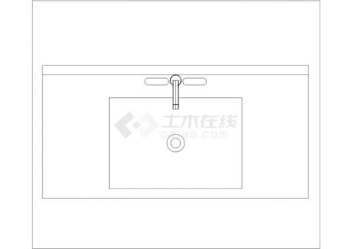 某洗手台平面cad完整全套详细设计