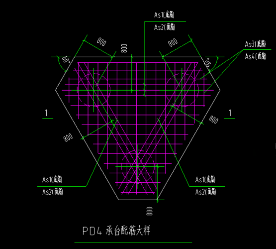 gtj2018怎么画这这种复杂的三桩承台钢筋