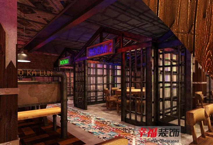 丹东摩卡轮串烤装修效果图