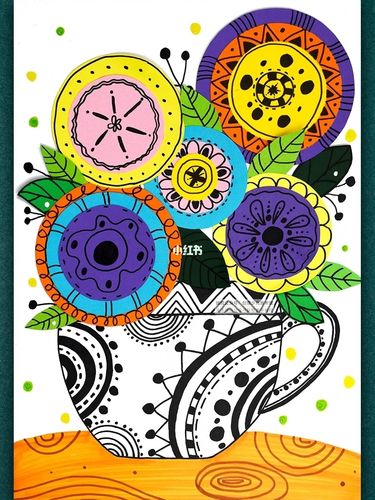 儿童画教程|线条与色块的邂逅_儿童画_教程_绘画_人文