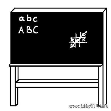 儿童简笔画:黑板