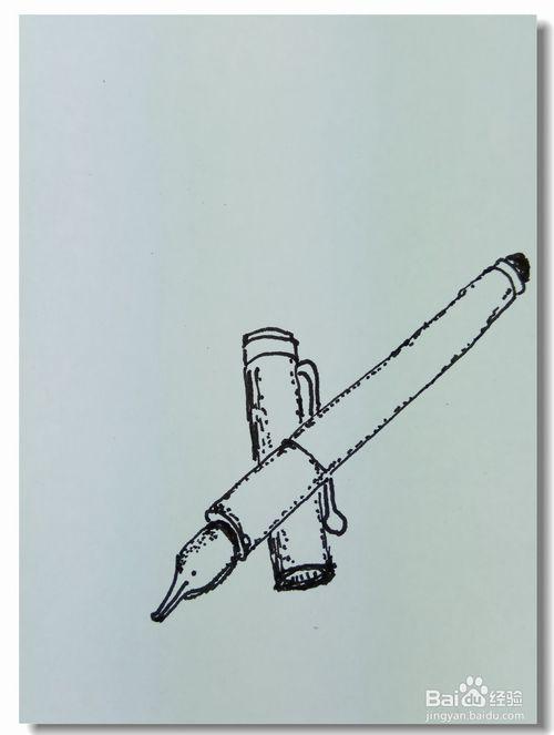 怎样画简笔画钢笔?