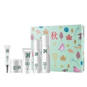 三草两木化妆品四季百合补水水乳套装套盒正品护肤品三木两草套盒