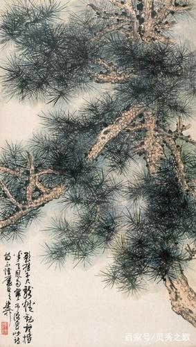 中国山水画松树欣赏