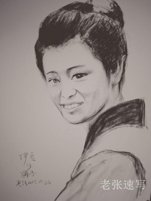 素描17/100:炭精条:踊子