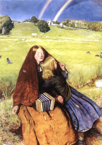 盲女the blind girl作 者:米雷 millais john everett馆 藏处:英国