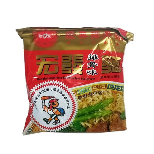 方便面泡面宏发排骨8090童年怀旧零食10包速食方便面