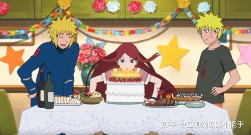 此时漩涡一家在给玖辛奈过生日