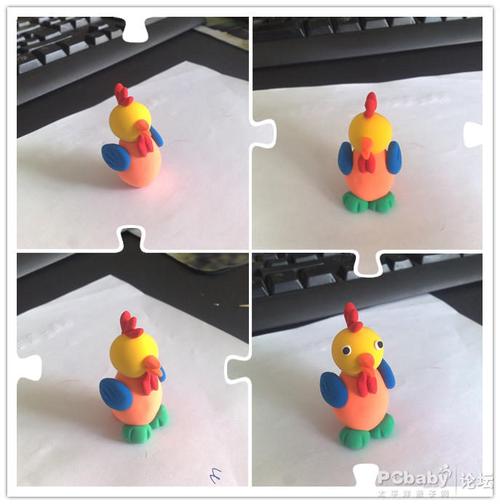 超轻粘土公鸡
