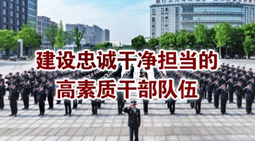 建设忠诚干净担当的高素质干部队伍