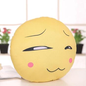 动漫周边滑稽抱枕搞笑二次元笑脸恶搞斜眼害怕毛绒公仔靠枕 奸笑款 三
