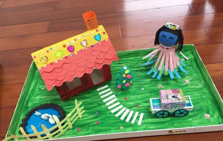 快乐用数学,巧妙做手工——石河子第十三中学一年级数学寒假特色作业