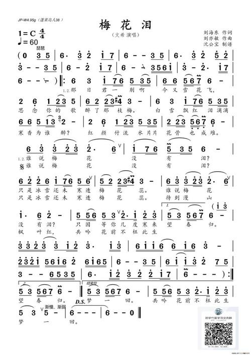 梅花泪演奏曲在线收听_c调笛子曲谱伴奏_喜马拉雅fm
