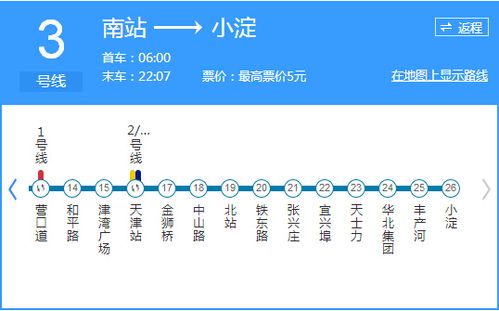 地铁3号线自西青区的天津南站引出,途径海泰大道,过外环线进入市区