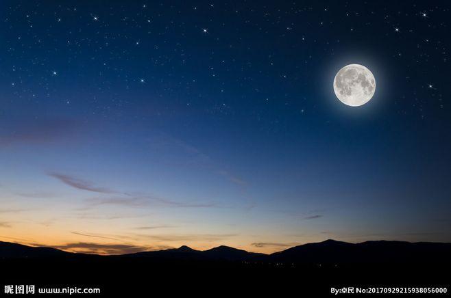 夜空明月