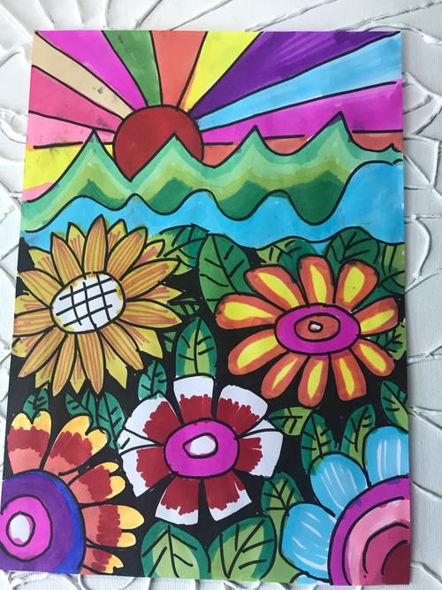 1,画一幅色彩和谐的装饰画2,画面颜分明,不要出现较多的杂色.